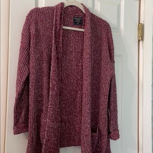 A&F Knitted Open Cardigan